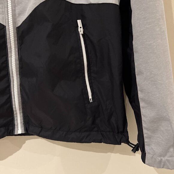 Garage Colour Block Windbreaker / Light Rain Jacket - Medium in Grey / Black - Picture 2 of 6